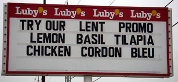 Lent Sign