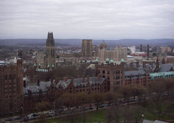 yale university aerial view