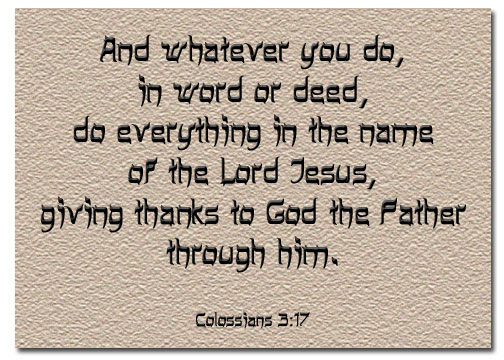 colossians 3:17 work